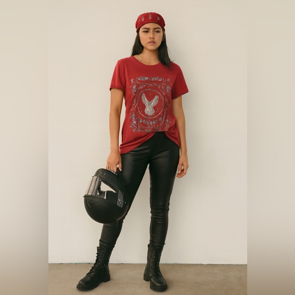 Harley Davidson T Shirt Large Fuschia